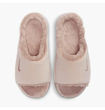 Тапочки женские Nike Calm Elevation Fur Beige HV8560-600