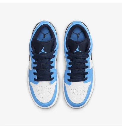 Кросівки дитячі Air Jordan 1 Low Light Blue/White 553560-144