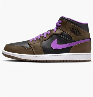 Кроссовки мужские Air Jordan 1 Mid Black/Brown Dq8426-215