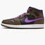 Кросівки чоловічі Air Jordan 1 Mid Black/Brown Dq8426-215