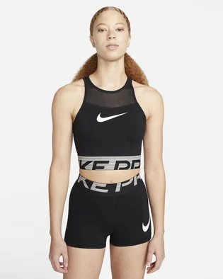 Топ женский Nike W Np Df Grx Crop Top Black Dm7689-010