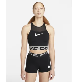 Топ женский Nike W Np Df Grx Crop Top Black Dm7689-010