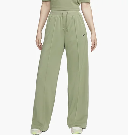 Штани жіночі Nike Sportswear Essential High-Waisted Wide-Leg Pants Green FB8490-386