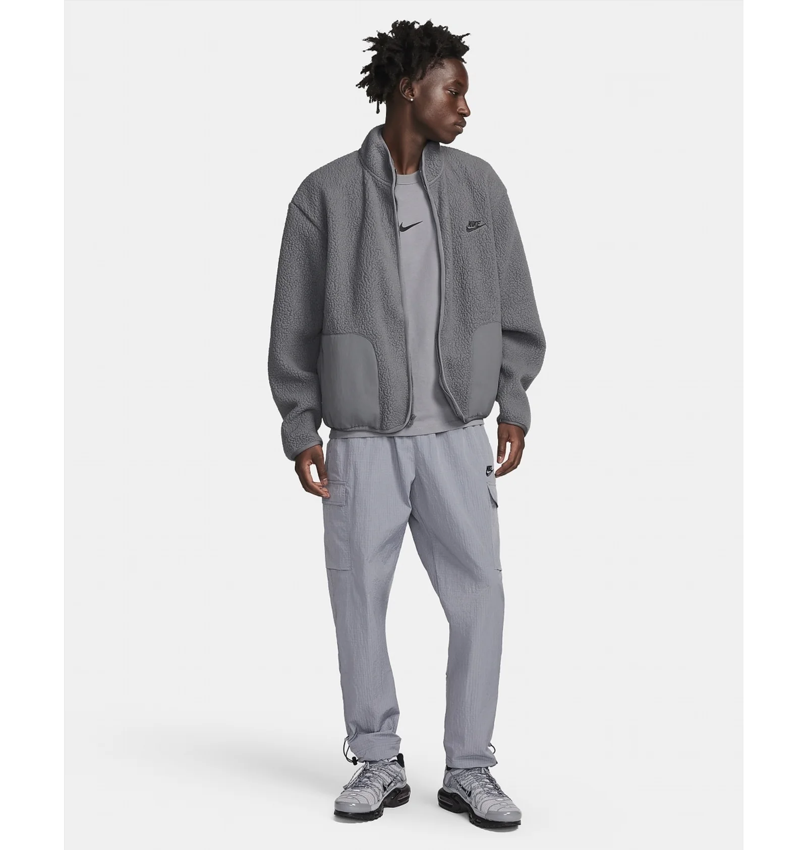 ᐉ Куртка чоловіча Nike Club Fleece Winterized Jacket Grey FB8386