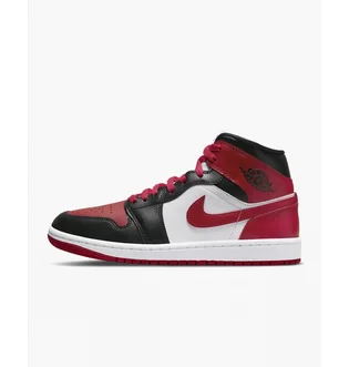 Кросівки жіночі Nike Air Jordan 1 Mid Red/White Bq6472-079