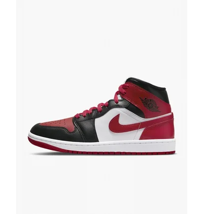Кросівки жіночі Nike Air Jordan 1 Mid Red/White Bq6472-079