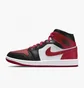 Кросівки жіночі Nike Air Jordan 1 Mid Red/White Bq6472-079