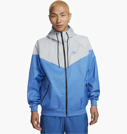 Куртка мужская Nike Sportswear Windrunner Hooded Jacket Light Blue/White DA0001-402