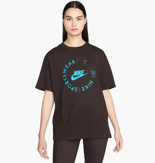 Футболка женская Nike Nsw Tee Bf Prnt Su Black FD4235-220