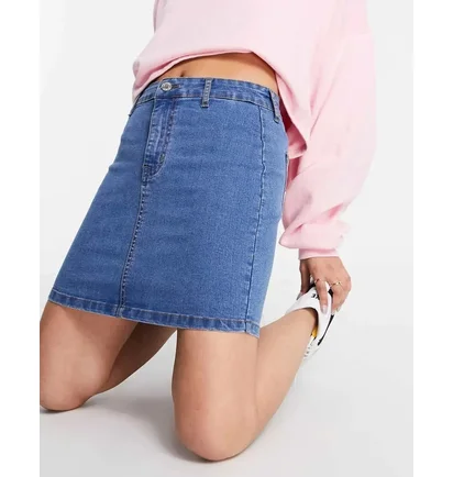 Спідниця жіноча DTT Petite Clara High Waisted Blue 11791245