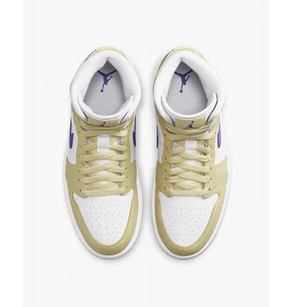 Кроссовки женские Air Jordan 1 Mid Yellow Bq6472-701