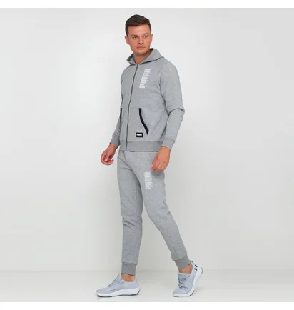 Толстовка чоловіча Puma Athletics Fz Hoody Grey 580151-03