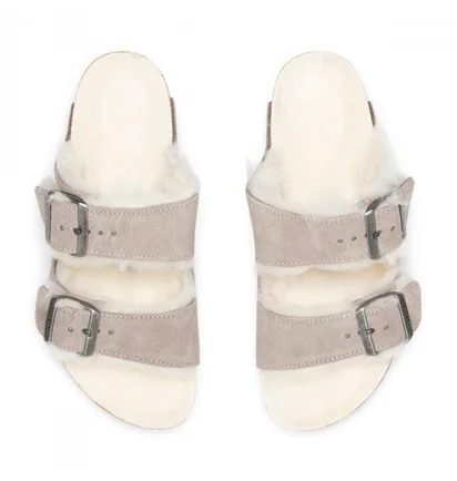 Тапочки жіночі BIRKENSTOCK WomenS Arizona Shearling Grey 1017403