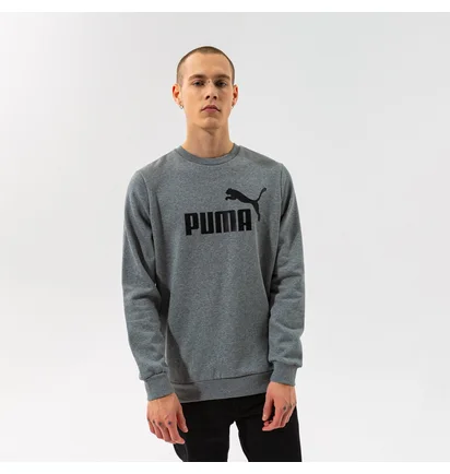 Свитшот мужской Puma Ess Big Logo Crew Fl - Medium Gray Heather Grey 58667803