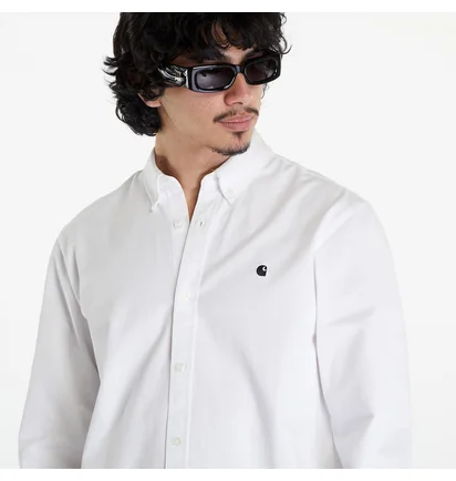 Сорочка чоловіча Carhartt WIP Long Sleeve Madison Shirt White I023339.00AXX