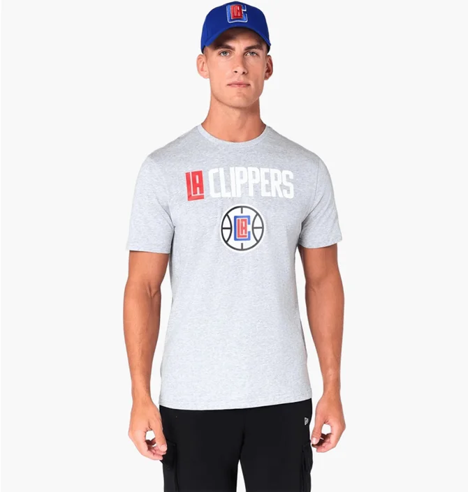 Футболка чоловіча NEW ERA Clippers Grey 60505461