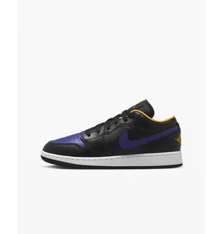 Кроссовки детские Nike Air Jordan 1 Low Lakers Black 553560-075