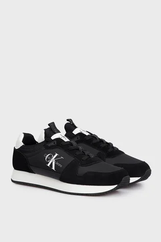 Кросівки жіночі Calvin klein Runner Sock Laceup Ny-Lth Black YM0YM00553