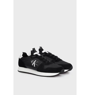 Кроссовки женские Calvin klein Runner Sock Laceup Ny-Lth Black YM0YM00553