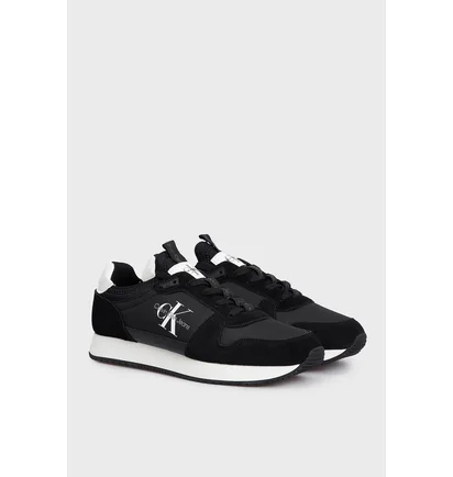 Кросівки жіночі Calvin klein Runner Sock Laceup Ny-Lth Black YM0YM00553