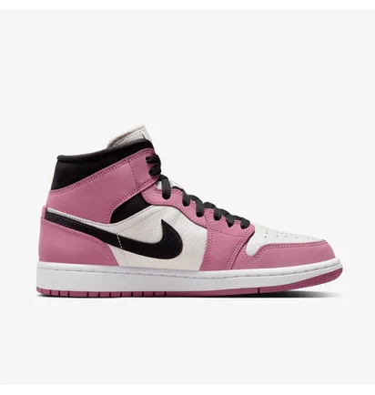 Кроссовки женские Air Jordan 1 Mid Pink/White Dc7267-500