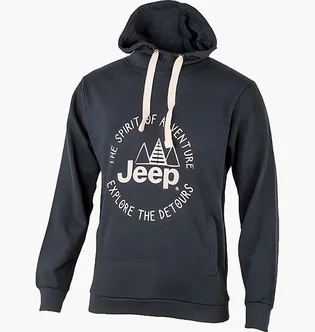 Худи мужское Jeep Hooded Sweatshirt The Spirit Of Adventure Black O102567-J865