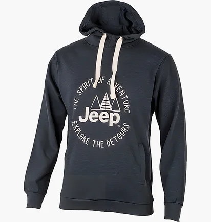 Худи мужское Jeep Hooded Sweatshirt The Spirit Of Adventure Black O102567-J865