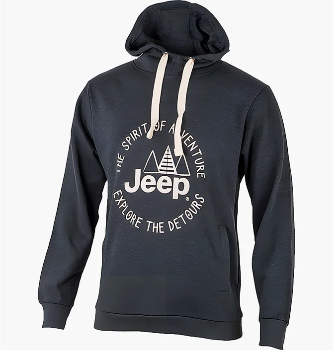 Худи мужское Jeep Hooded Sweatshirt The Spirit Of Adventure Black O102567-J865