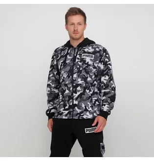 Толстовка чоловіча Puma Rebel Camo Fz Hoody Fl Grey 580557-01