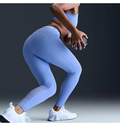 Лосины женские Nike WomenS Mid-Rise Mesh-Panelled Leggings Blue CZ9779-494