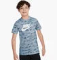 Футболка детская Nike Sportswear Club All Over Print T-Shirt High Brand Read Light Blue FN9609-440