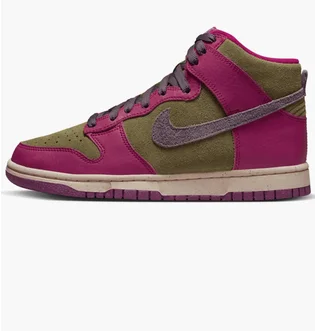 Кроссовки женские Nike Dunk High Green/Pink Fb1273-500