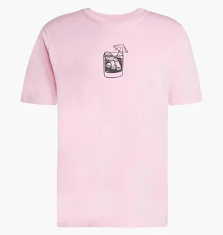 Футболка унісекс Adidas Lounge Drink Graphic Pink JJ4015