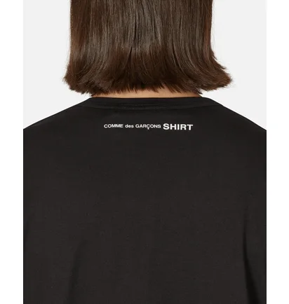 Футболка мужская Comme des Garcons Oversized Logo T-Shirt Black FK-T015-S23