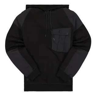 Худи мужское Maharishi Maha Tech Hooded Sweat Black 3538