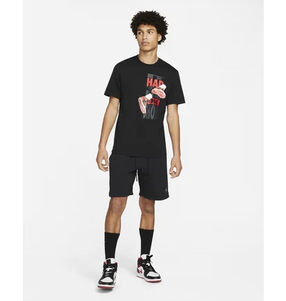 Футболка чоловіча Nike M J The Shoes Ss Crew Black DH8952-010