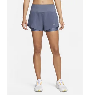 Шорты женские Nike Dri-Fit Swift Mid-Rise 3 2-In-1 Running Shorts With Pockets Blue DX1029-491