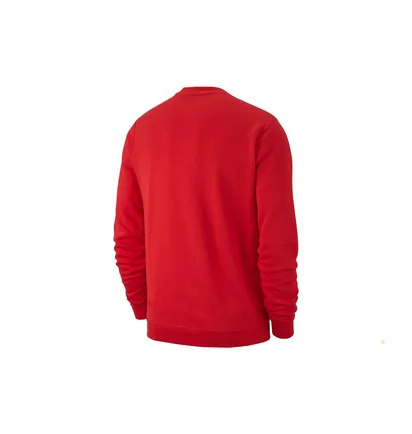 Толстовка чоловіча Nike Team Club 19 Crew Lifestyle Red AJ1466-657