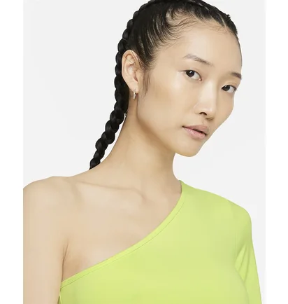 Лонгслів жіночий Nike Womens Asymmetrical Long-Sleeve Top Yellow CZ8188-736