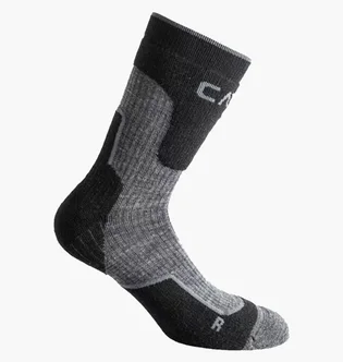 Шкарпетки чоловічі CMP Trekking Sock Wool Long Black (1 пара) 3I49277-41YF