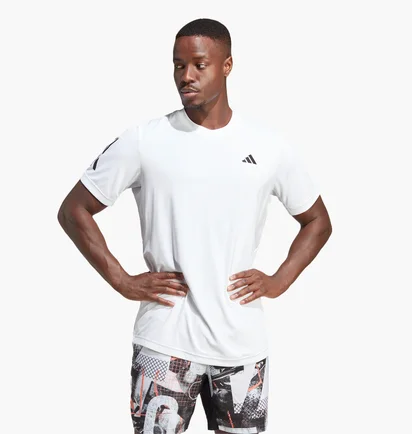 Футболка чоловіча Adidas Club 3-Stripes Tennis Tee White Hs3261