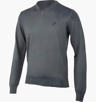 Свитшот мужской AUSTRALIAN Sweater Merinos V Neck Grey LSUMA0009-022