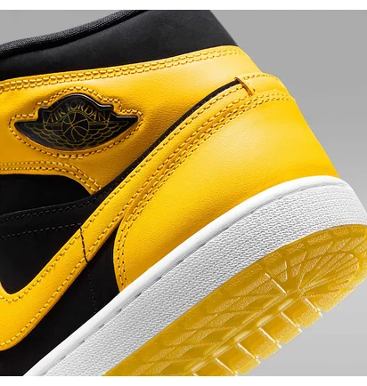 Кроссовки мужские Air Jordan 1 Mid Se Black/Yellow HJ6654-071