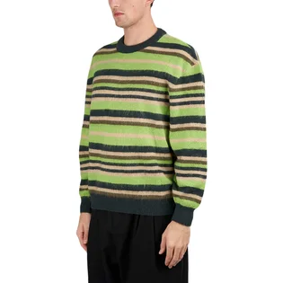 Свитер Metalwood Studio Striped Mohair Knit Green MWS24-15-101-DGRN