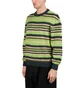 Свитер Metalwood Studio Striped Mohair Knit Green MWS24-15-101-DGRN