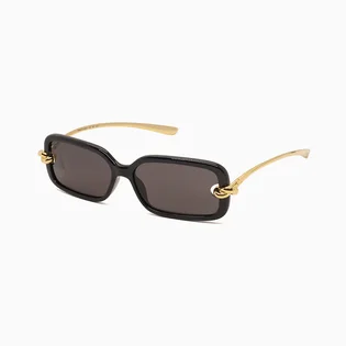 Солнцезащитные очки женские Bottega Veneta Gold/Black BV1439S-001-56