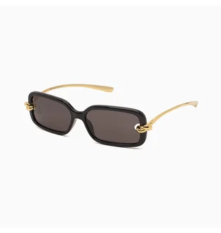 Сонцезахисні окуляри жіночі Bottega Veneta Gold/Black BV1439S-001-56