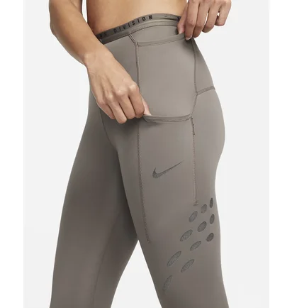 Лосины женские Nike W Nk Df Run Dvn Mr Tght Grey Dm7749-289