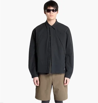 Сорочка чоловіча ROA Utility Overshirt Black RBMW0372FA264