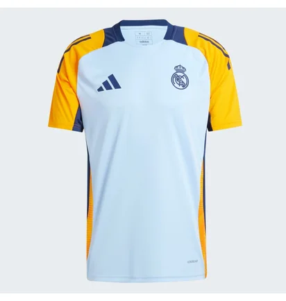 Футболка мужская Adidas Real Madrid Tiro 24 Competition Training Light Blue/Yellow IT5125